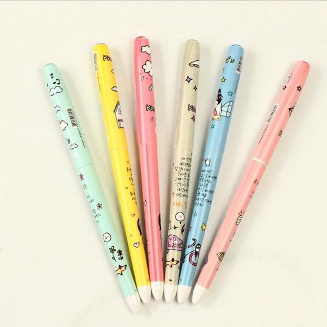 6 pcs lot girl s daily colors gel font b pens b font korean design mini