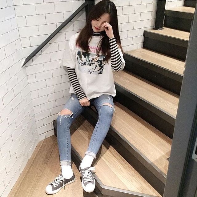 B04b187b645086c8d8ee6880c097a0e9  ulzzang outfits outfits korean