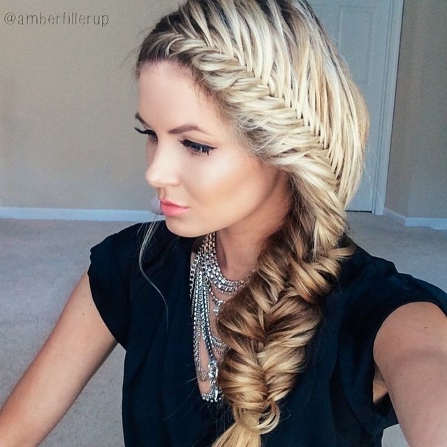 French fishtail hairstyle for women
