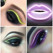 Icon the neon makeup trend got us shook