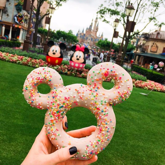 Shanghai disneyland mickey doughnut