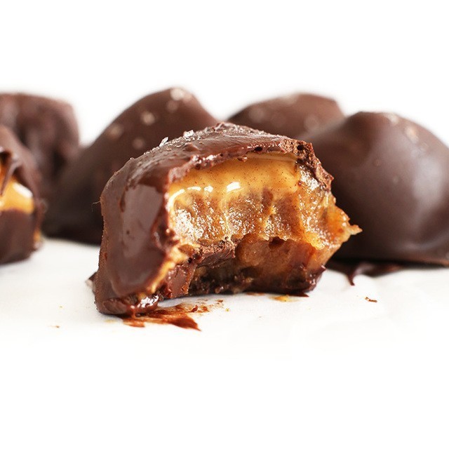 1508134239 5 ingredient caramel pb truffles raw caramel creamy salted peanut butter dark chocolate shell vegan glutenfree1