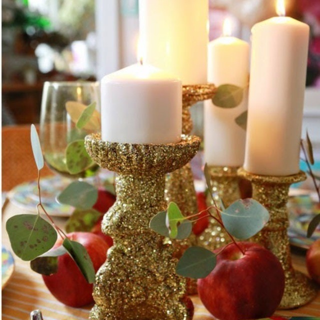 Glitter candlesticks