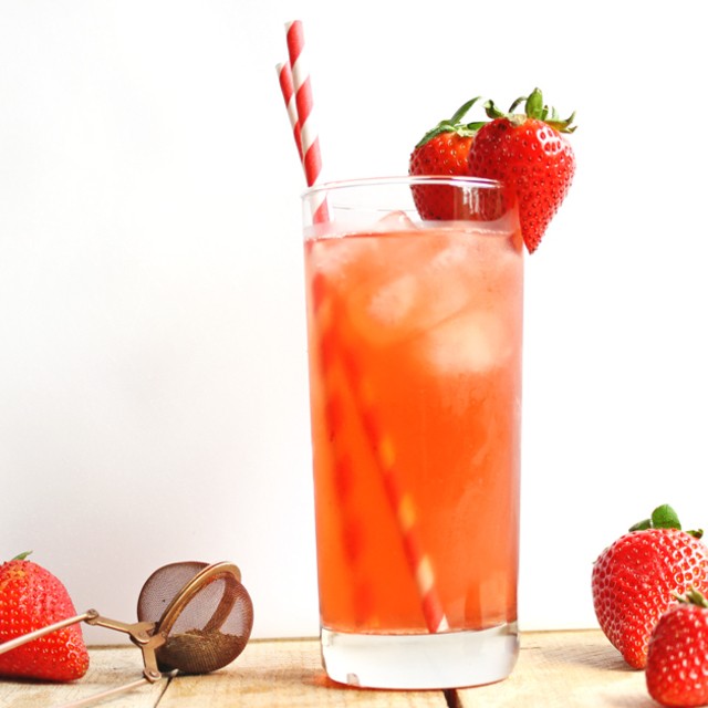 Strawberry nettle iced tea fb