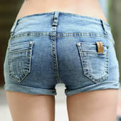 Icon 1444624404 summer hot sale korean style low waist women jeans shorts slim high quality famale denim shorts