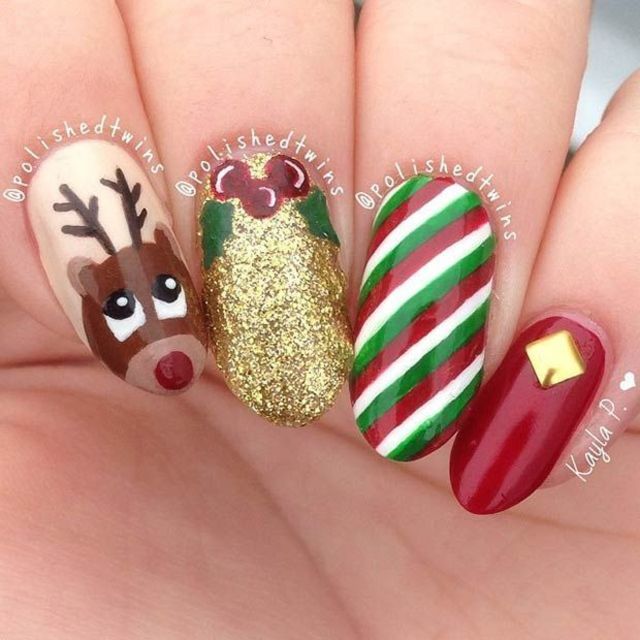 1589f9a02d7707a573d500ed676b1505  cute christmas nails christmas nail art designs