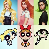 Icon cartoon real