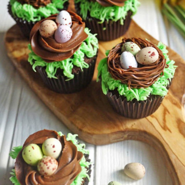 Chocolate nest mini egg cupcakes taming twins