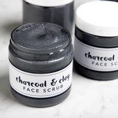 Icon charcoal and clay scrub diy