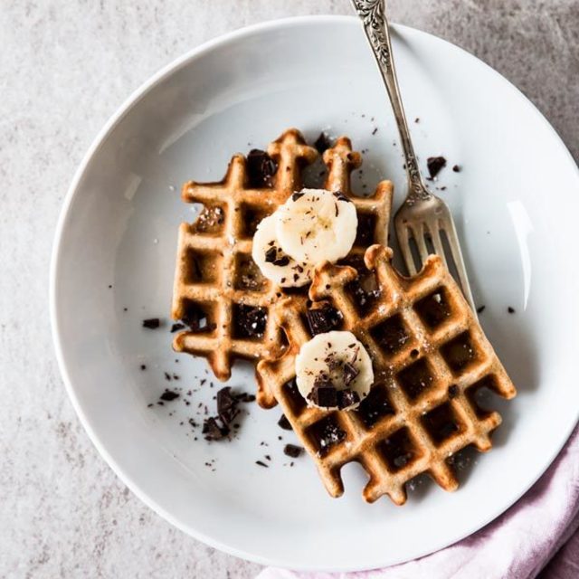 Healthy chocolate chip banana waffles recipe image 6