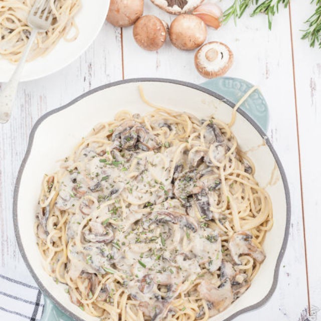 Vegan mushroom pasta delicious everyday