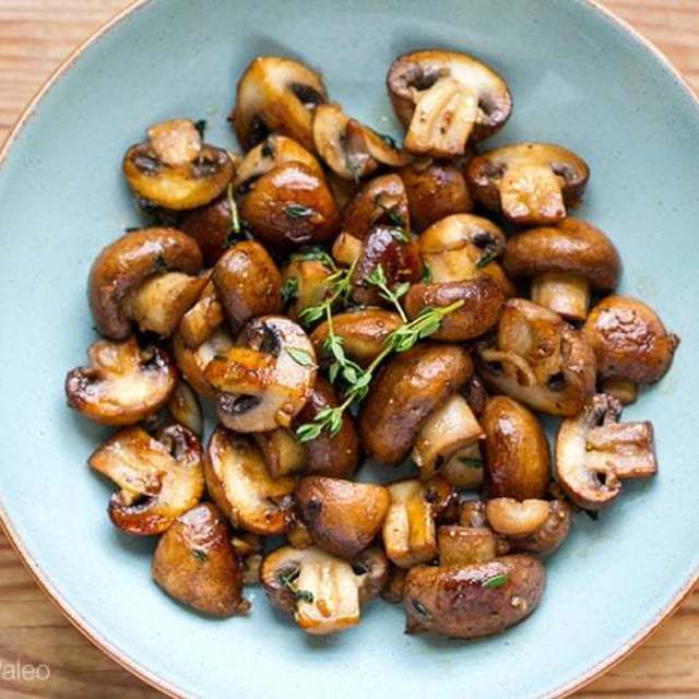 Thyme garlic mushrooms topn