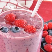 Icon fruit and yogurt smoothie