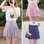 Icon spreepicky 6 colors grid preppy style pleated skirt sp179294 5 1024x1024