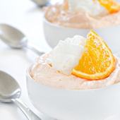 Icon orange fluff dessert
