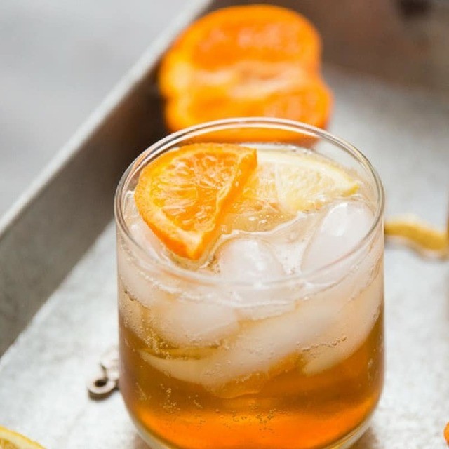 Ginger maple bourbon cocktail sm