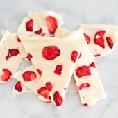 Icon strawberry yogurt bark