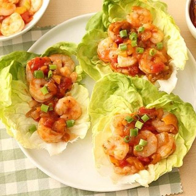 Salsa shrimp lettuce wraps 6367