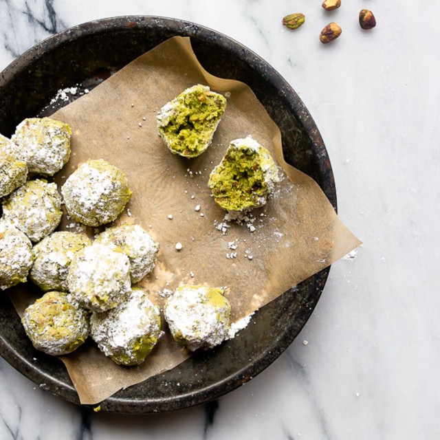 Matcha snowball cookies recipe 2