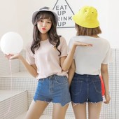 Icon ulzzang exo harajuku women korean clothes summer 2017 punk rock clothing cute peach embroidered girl best