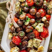 Icon 1537420934 diet plan to lose weight italian roasted mushrooms and veggies absolutely the easiest way to roast mush