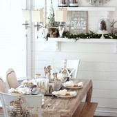 Icon winter decorations dining room