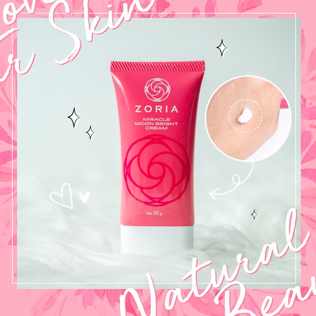 เนียนใสไม่กลัวโป๊ะ! 'Zoria Miracle Moon Bright Cream' ครีมลดเลือนจุดด่างดำ ให้ผิวใสเป็นธรรมชาติ