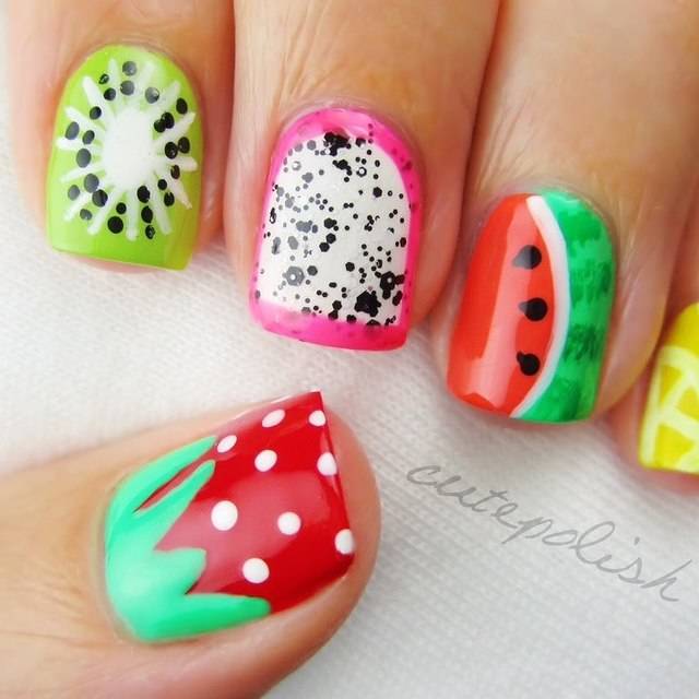 50ไอเดียเพ้นท์เล็บลายผลไม้น่ารักๆSummerนี้