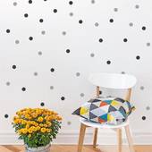 Icon 1456989679 polka dots wall decal diy 2color 140 polka dot small polka dots decal kids wall decoration