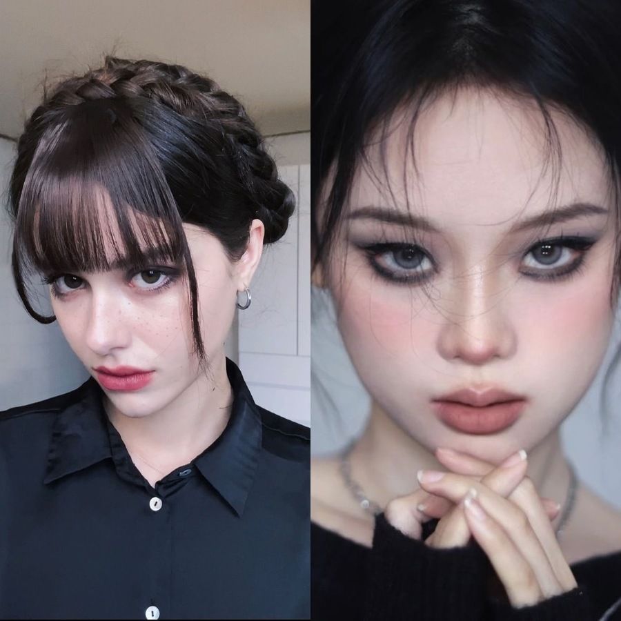 Soft gothic makup