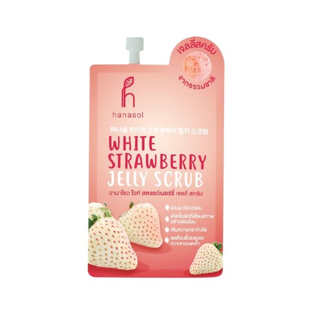 hanasol  White Strawberry Jelly Scrub 