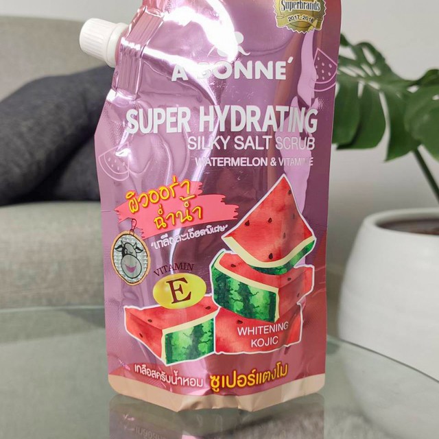 A bonne’Super Hydrating Silky Salt Scrub Watermelon & Vitamin E