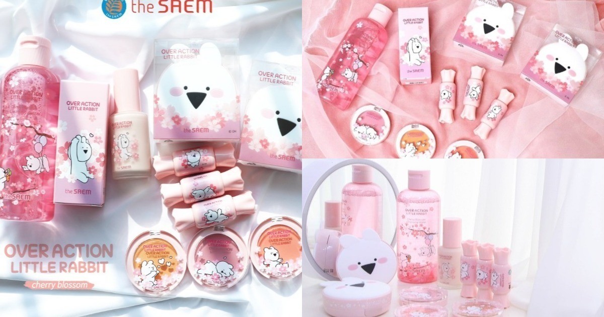 'the saem x Over Action Little Rabbit Cherry Blossom' คอลใหม่สุดคิ้วท์ ...