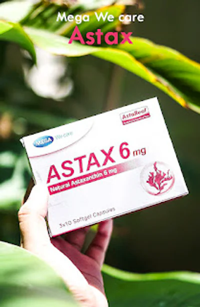 Mega We care Astax 6 mg ตัวช่วยผิวเด้ง ริ้วรอยลดเลือน ไม่ง้อโบท็อกซ์