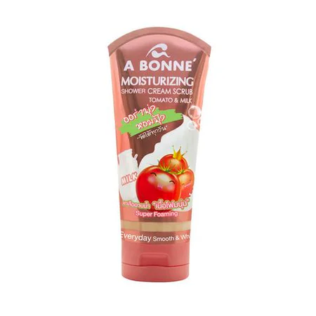 A BONNE' Moisturizing Shower Cream Scrub Tomato & Milk