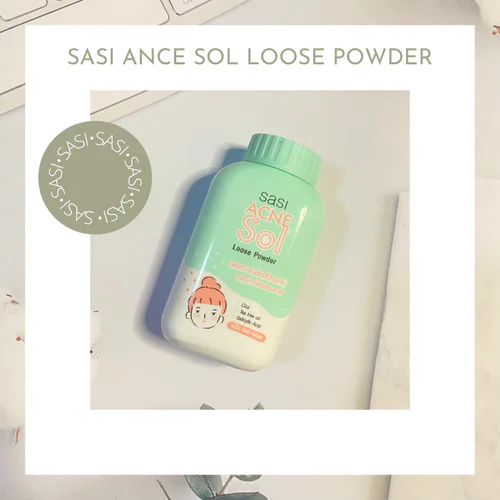 แป้งฝุ่นหยุดสิว SASI Acne Sol Loose Powder 