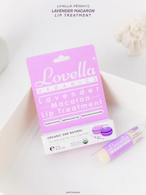 ลิปทรีทเมนท์ออแกนิค กลิ่นมาการอง ปากนุ่ม~ ชุ่มชื้น😚🫦 lovella organics Lavender Macaron Lip Treatment