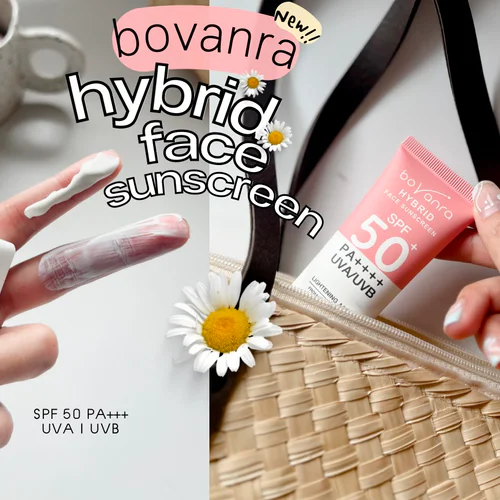 🌼💓ชวนลองกันแดดจากดอกเดซี่ออร์แกนิค Bovanra Hybrid☀️Face Sunscreen