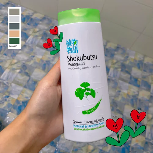 ผิวชุ่มชื้นสะอาดใสจากใบแปะก๊วย ต้องนี่สิ SHOKUBUTSU MONOGATARI Ginkgo Shower Cream