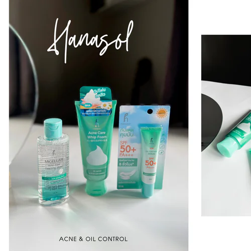 💚 มัดรวมไอเทมน้องใหม่จาก 👉🏻 “Hanasol” acne&oil control