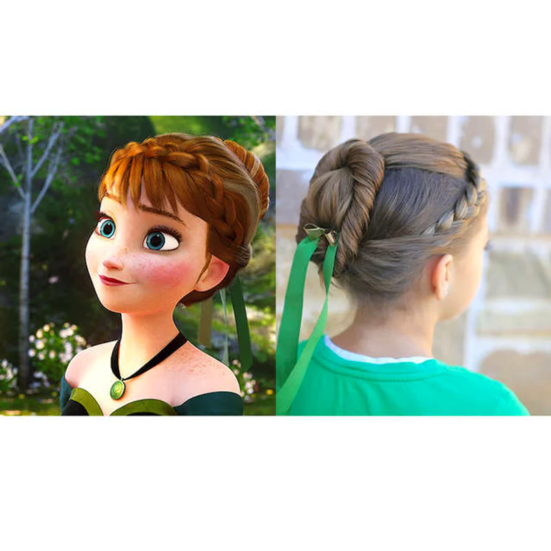 มาทำทรงผมสไตล์เจ้าหญิง Anna ด้วยกันมั้ย♫ [Disney hairstyle] 