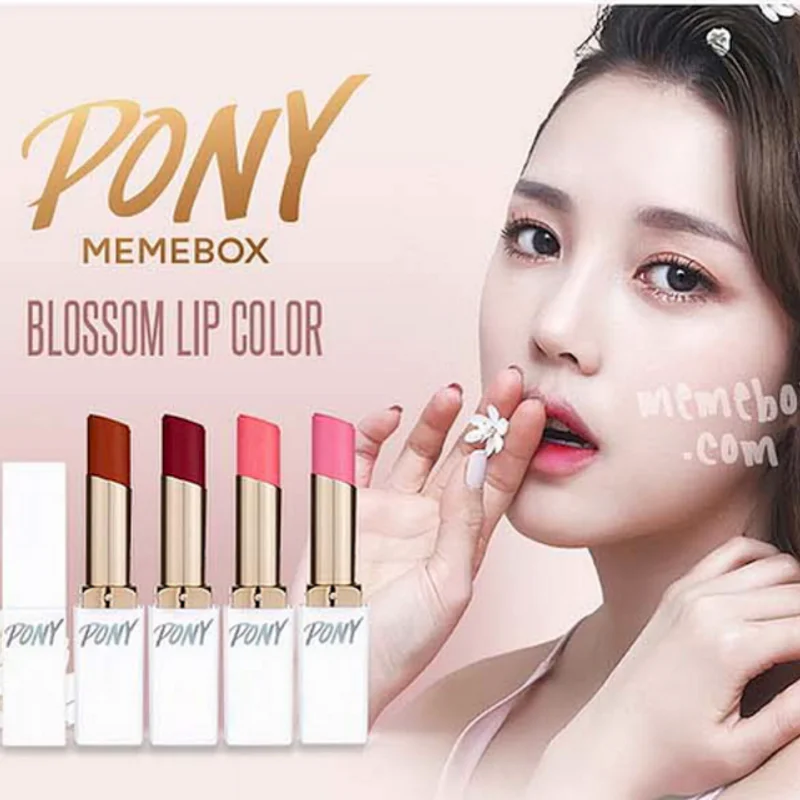 'Memebox x Pony Blossom Lipsticks' แค่ 4 เฉด ก็แต่งสวยได้ทุกลุค!