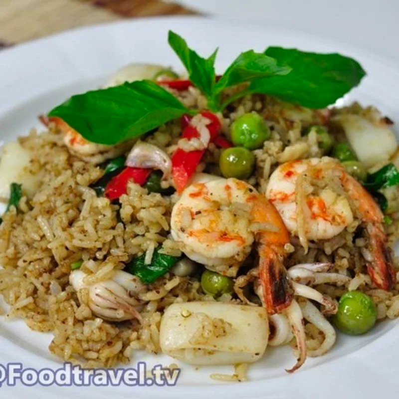 สูตรอาหารไทย | ข้าวผัดเขียวหวานทะเล อร่อยขั้นเทพ!