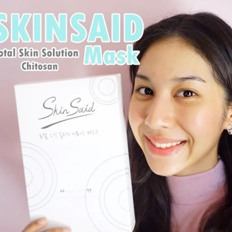 เขย่าวงการมาส์ก SKINSAID Total Skin Solution Chitosan Mask มาส์กสดๆ จากธรรมชาติ