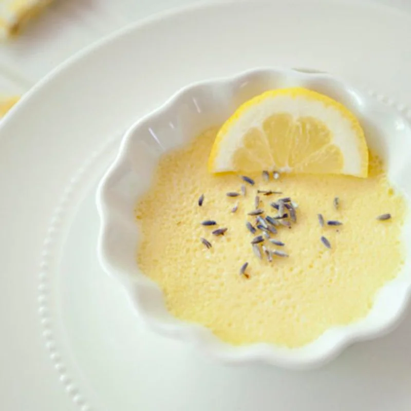 'Lemon Lavender Pots de Creme'  ขนมรสหวานอมเปรี้ยว หอมกลิ่นลาเวนเดอร์ชื่นใจ