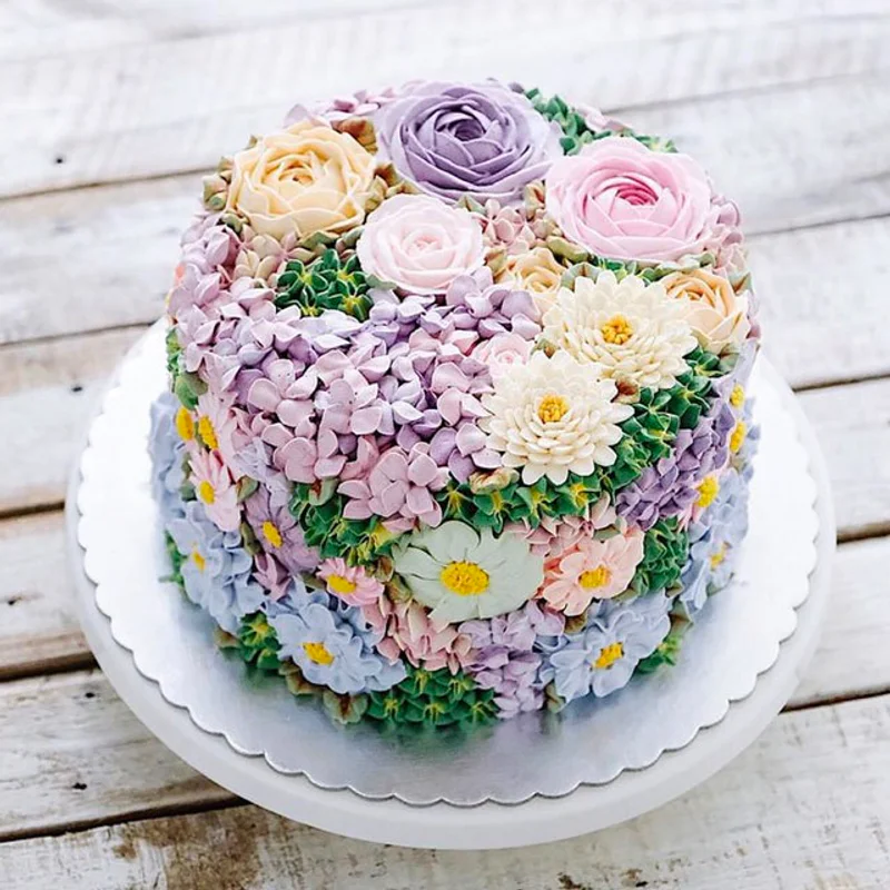 20 ไอเดีย 'เค้กลายดอกไม้ (Flower Design Cake)' ได้กลิ่นอาย ถึงฤดูใบไม้ผลิ