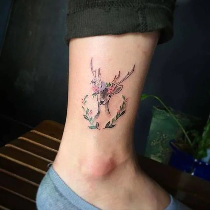 Deer Tattoos รอยสัก 'กวางน้อย' ตาใส แบ๊วน่ารักด้วยไอเดียสุดครีเอท 