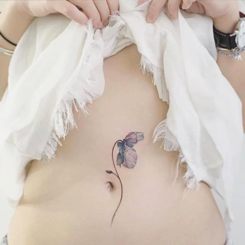 รอยสักรูป "ดอกไม้" สวยงามอลังการ จาก IG : tattooist_flower ทั้งหวาน เซ็กซี่ ห้ามพลาด!!! 