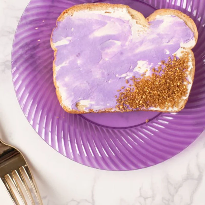 Artisan Berry Toast ขนมปังหน้าเบอร์รี่สีม่วงสดใส สวยงามสะดุดตาราวกับงานศิลปะ 😌