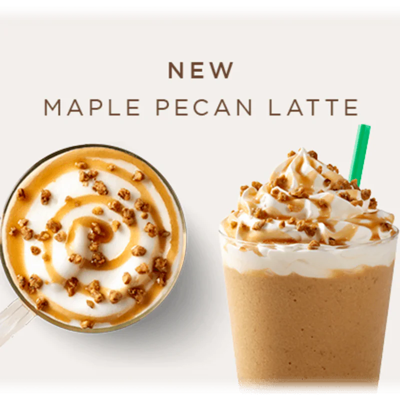 ชิมเลย สตาร์บัคส์เมนูใหม่ 'Maple Pecan Latte' กาแฟรสนุ่ม หวานละมุนซอสเมเปิ้ลพีแคน